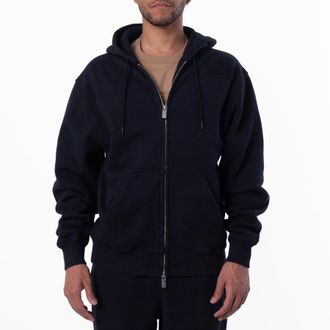 Burberry EKD Embroidered Cotton Zip Hoodie, Size Small