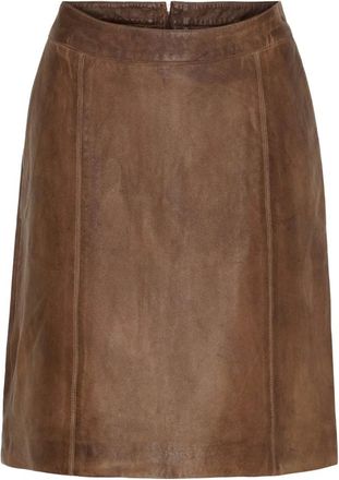 BTF-CPH Faldas de Cuero - Skirts - Mujer - Marr&oacute;n - 2XL