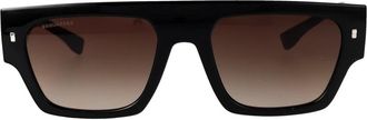 Dsquared2 Icon 0031/S Zonnebril - Heren - Zonnebrillen - Zwart - 55 MM - Accessoires