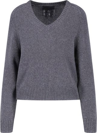 Nili Lotan Gray Vicki Cashmere Wool-Blend Sweater