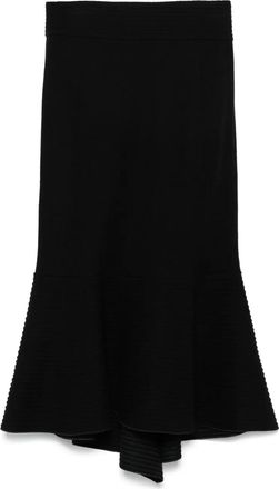 Giorgio Armani Gonna a sirena in lana anni 2000 - Nero