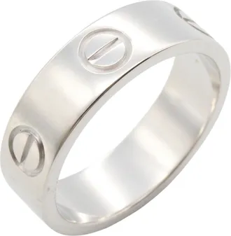 Cartier Silver White Gold (18K) Band Ring (Pre-Owned)