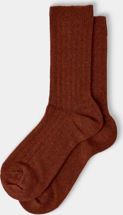 Maria La Rosa Womens Ribbed Cashmere Socks One Size
