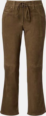 Isabel Marant Suede straight-leg pants