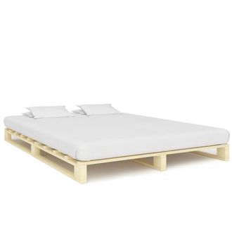 vidaXL Vidaxl - Estructura Cama Palets Sin Colch&oacute;n Madera Maciza Pino 200x200cm