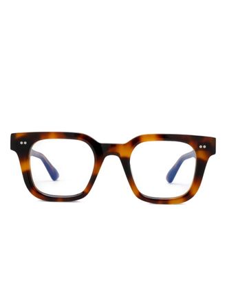 Chimi Eyewear Bril met vierkant montuur en schildpadschild design - Bruin