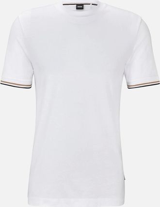 HUGO BOSS Mens Boss Thompson 04 T-Shirt White - Size: 38