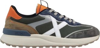 Munich Retro-Running Style Sneakers met Hedendaagse Touches - Heren - Sneakers - Veelkleurig - 44 EU - Su&egrave;de - Schoenen