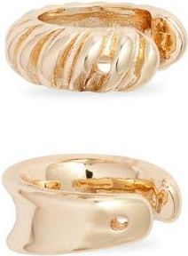 Open Edit Set of 2 Cuff Earrings in Gold at Nordstrom Rack
