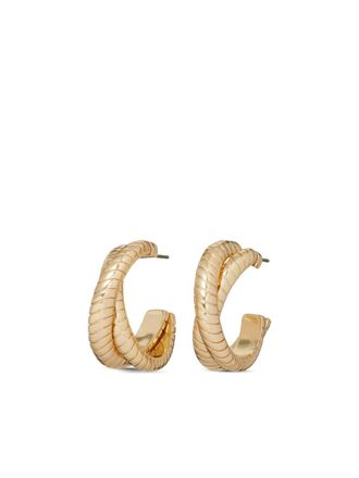 Roxanne Assoulin The Double Cobra hoop earrings - Gold