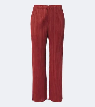 Pleats Please Issey Miyake Pantalones rectos Monthly Colors: September