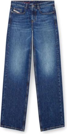 Diesel 2001 D-Macro Broek - Heren - Loose Fit Jeans - Blauw - W32 - Katoen - Jeans