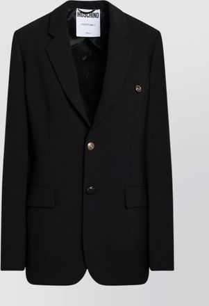 Moschino single breasted jacket notched lapel