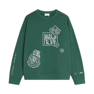 Maison Kitsun&eacute; Uomo, Felpe, Verde, M, new