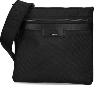 BOSS Borsa messenger con logo - Nero