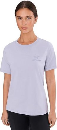 Arc'teryx Kragg Super Light Cotton Emblem Crew Short Sleeve Womens Clothing Mallow : XXS