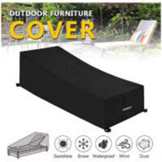 OEM Housse Chaise Longue - Polyester R&eacute;sistant Eau Uv Poussi&egrave;re - Jardin Patio Terrasse Ext&eacute;rieur - 210 X 75 X 80/40 Cm - 1 Pi&egrave;ce