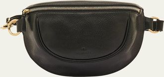 IL BISONTE Oliveta Zip Leather Belt Bag