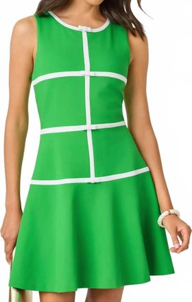 Lilly Pulitzer Clancie Fit-And-Flare Mini Dress In Putting Green