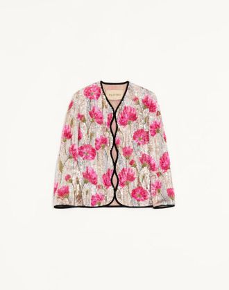 Valentino Embroidered Organza Jacket Woman MULTICOLOUR 38