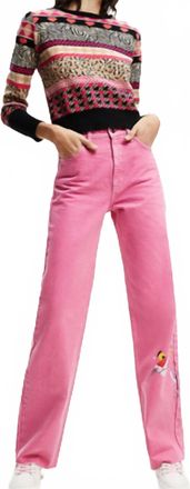 Desigual Pattern Sweater In Multi Color