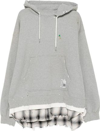 Miharayasuhiro Distressed Layered-effect Hoodie