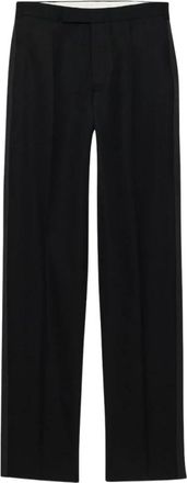 J.W.Anderson Tailored Tuxedo Broeken - Dames - Straight fit broeken - Zwart - S - Wol - Broeken