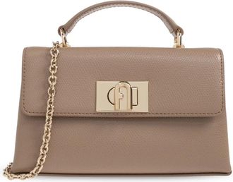 Furla 1927 Mini Handtas - Dames - Handtassen - Beige - ONE Size - Leer - Tassen