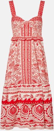 Farm Rio Abito bustier River Ride in misto lino