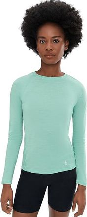Smartwool Classic All-Season Merino Base Layer Long Sleeve Womens Clothing Pacific Blue : LG, Nylon/Wool