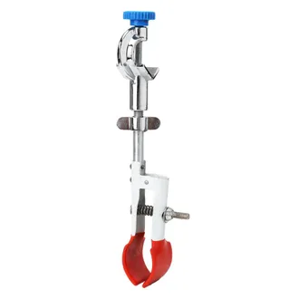 OEM Pinza Para Tubos De Ensayo, Tipo Rotatorio De Tres Mordazas, Con Mordazas Protectoras Con Tapa, Fabricada En Metal Duradero Que Garantiza Una Larga Vi