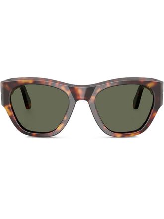 Persol Zonnebril met vierkant montuur - Bruin