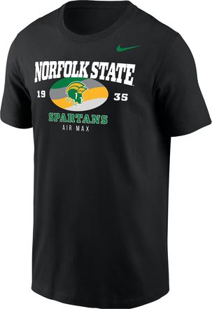 Nike Mens College (Norfolk State) Air Max Short-Sleeve T-Shirt in Black | M11332NSUN25-BLK