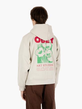 Obey Hoody Art Studio Flowers Fleece moonstruck