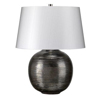 Netlighting Caesar 1 Light Table Lamp Silver E27