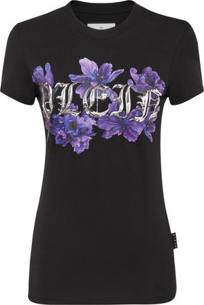 Philipp Plein T-Shirt Ronde Hals Flowers