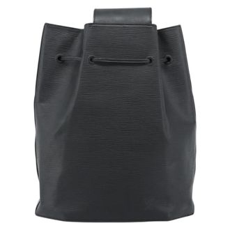 Louis Vuitton Sac A Dos Drawstring Epi Leather Black Leather Backpack Bag (Pre-Owned)