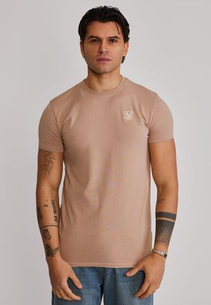 Siksilk Hombres Beige Essentials Camiseta XXL