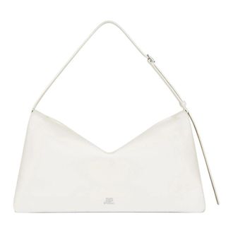 Courr&egrave;ges Shoulder Bags, female, White, Size: ONE SIZE Cuff Leather Bag