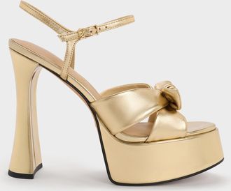 Charles & Keith Jayce Leather Platform Sandals