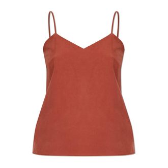 Max Mara Sleeveless Tops, female, Red, Size: 3XS Unghia Top