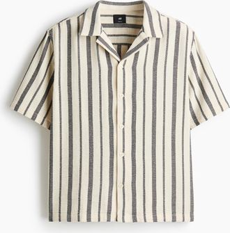 H&M Hemd in Regular Fit - Schwarz