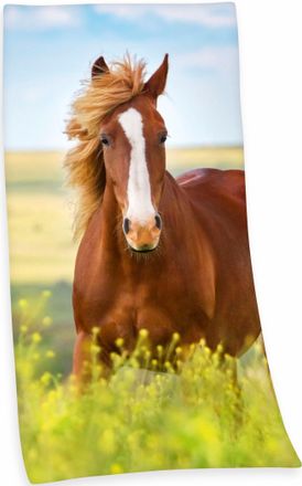 Herding Young Collection Badetuch »Pferd« 75x150 cm, hochwertig bedruckt, mit Pferdemotiv