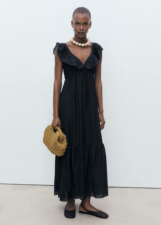 Mango Vestito satinato collo alto bordeaux Donna XS MANGO da