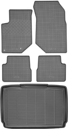 OEM Juego De Alfombrillas De Goma Para Coche Y Alfombrilla Para Maletero Del Opel Corsa F Hatchback (a Partir De 2019)