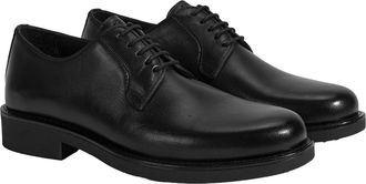 Desa Man Casual Lace-Ups - Leather Upper, Easy On/Off, Flat Heel, Breathable | Black - 43