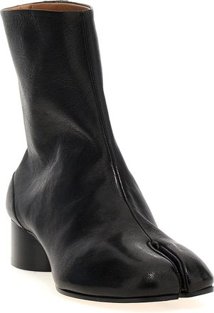 Maison Margiela Womens Black Lamb Leather Ankle Boots