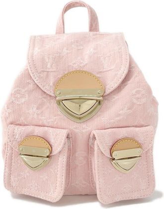 Louis Vuitton Monogram Pink Monogram Denim Backpack (Pre-Owned)