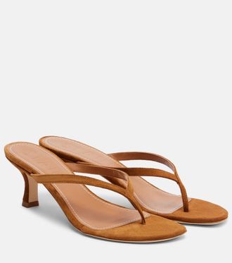 Staud Freja suede thong sandals