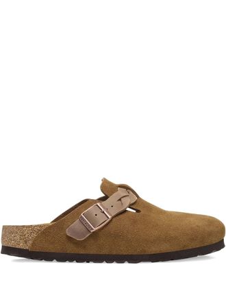 Birkenstock Boston mink suede mules - men - Rubber/Leather/Suede - 39 Regular - Brown
